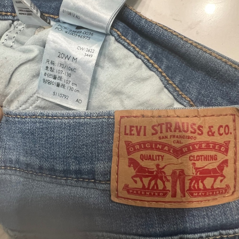 Levi Strauss & Co Classic Bootcut Jeans Womens 20W Medium Wash Blue Denim